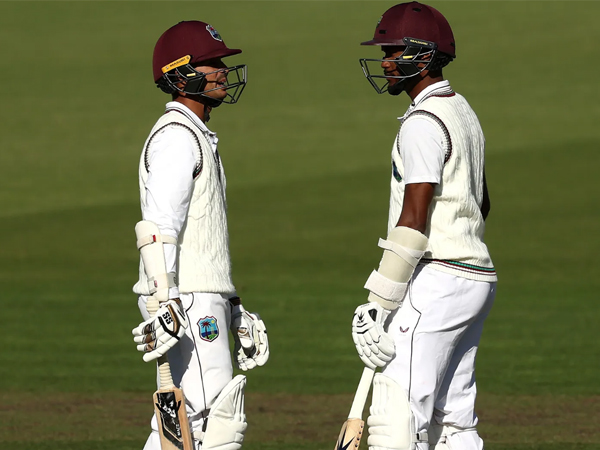 Kraigg Brathwaite and Tagenarine Chanderpaul. (Photo- ICC)