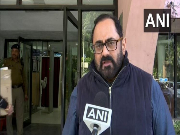 Minister of State for Electronics and IT Rajeev Chandrasekhar (File Photo/ANI)