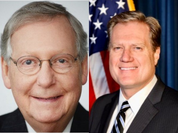 Republican lawmaker Mitch McConnell (Image Credit: Twitter/@LeaderMcConnell), Republican lawmaker Mike Turner (Image Credit: Twitter/@RepMikeTurner)