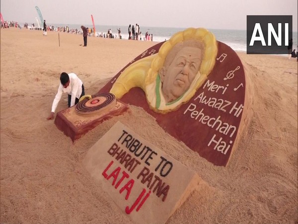 Visuals of the sand art (Photo/ANI)
