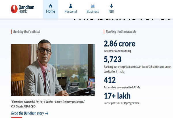 CS Ghosh, CEO and MD, Bandhan Bank (Photo/bandhanbank.com)