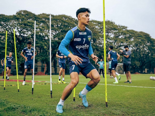 Chennaiyin FC players training. (Photo- Chennaiyin FC)
