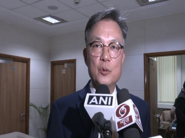 South Korean Ambassador Chang Jae Bok speaking to ANI (Photo/ANI)