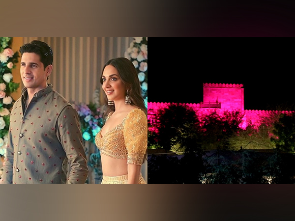 Sidharth Malhotra and Kiara Advani's wedding venue (Image Source: Twitter, ANI) 