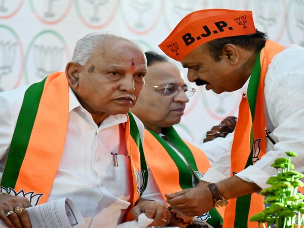 Karnataka Chief Minister Basavaraj Bommai, former Chief Minister BS Yediyurappa (Photo:ANI)