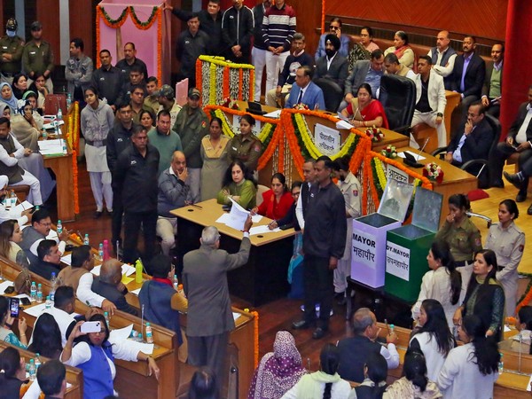 Visual from the Delhi Civic Centre on Monday (Photo:ANI)