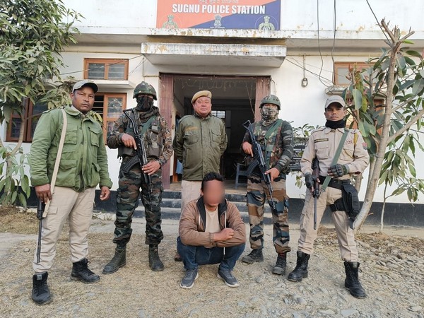 Assam Rifles apprehended one UNLF cadre and two PLA cadres in Manipur (Photo/ANI)