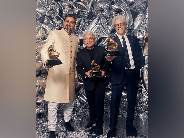 Ricky Kej, Herbert Waltl and Stewart Copeland (Image source: Twitter)