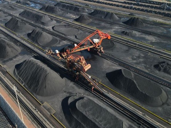 An aerial view of the machinery at the coal terminal of Huanghua port. (Photo Credit - Reuters)