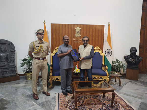 Fifth State Finance Commission Chairman Abhirup Sarkar meets West Bengal Governor CV Ananda (Photo/ANI)