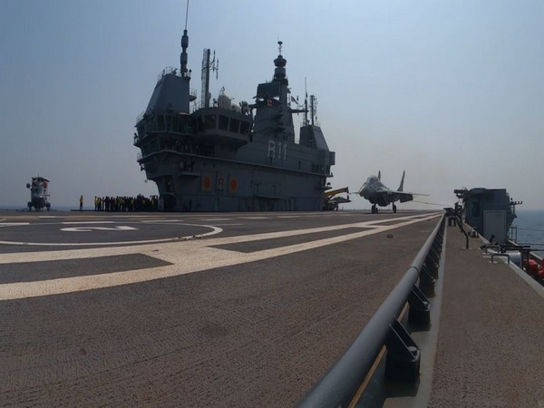  MiG-29K jets makes maiden landing on INS Vikrant  (Screengrab from video posted by Indian Navy)