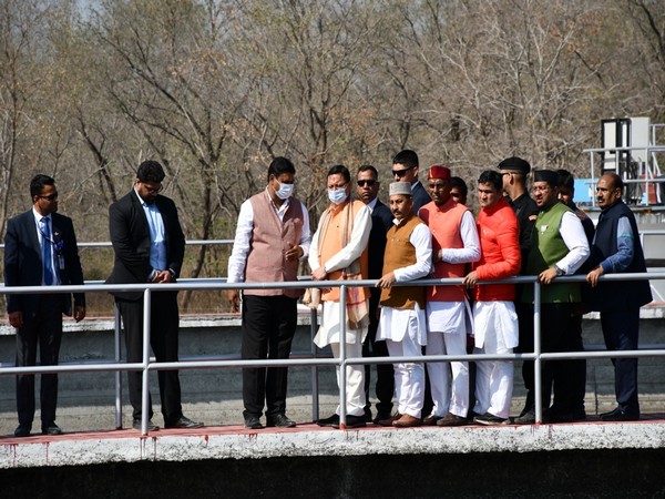 Pushkar Singh Dhami inspects the Sewage treatment plant (Photo/ANI)
