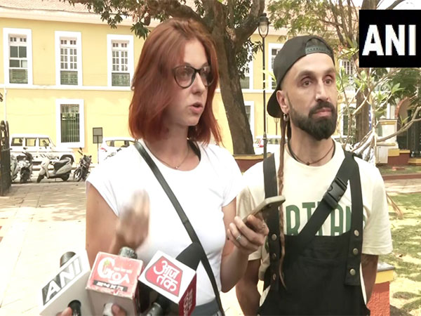 Olga Makhnovetsky and Mikola Dranich in Panaji (Photo/ANI)