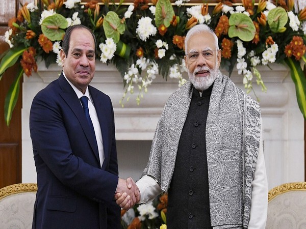 Prime Minister Modi with Egyptian President Abdel Fattah El Sisi