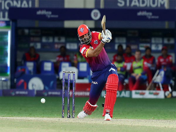 Dubai Capitals batter Yusuf Pathan in action during ILT20 (Image: ILT20)