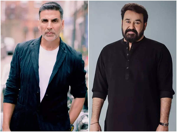 Akshay Kumar and Mohanlal (Image source: Instagram)