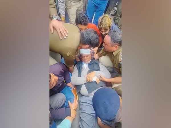 Harish Rawat after he fell ill. (Photo/ANI)