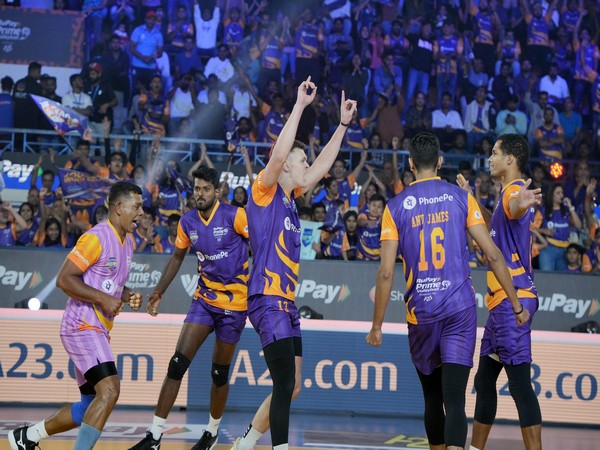 Mumbai Meteors in action during Prime Volleyball League (Image: PVL)