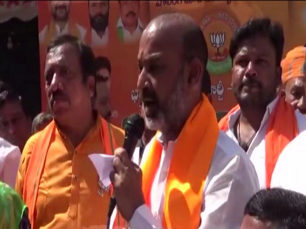 BJP's Bandi Sanjay triggers fresh row at a rally in Hyderabad (Photo/ANI)