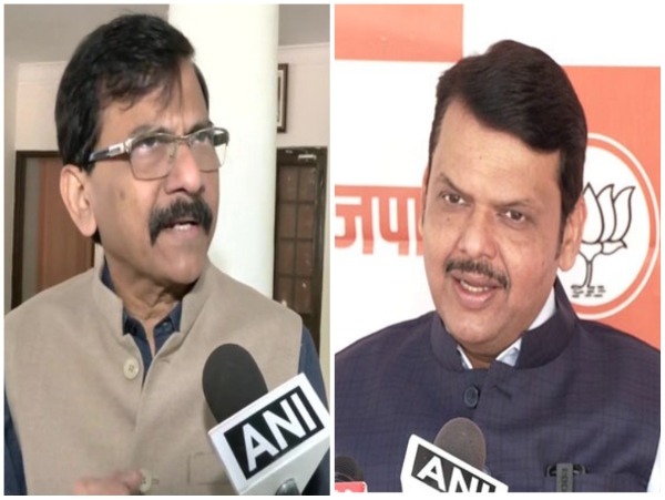 Shiv Sena MP Sanjay Raut, Maharashtra Deputy CM Devendra Fadanvis 