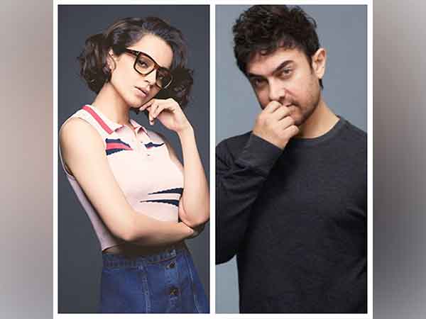 Kangana Ranaut, Aamir Khan. (Image Source/Twitter)