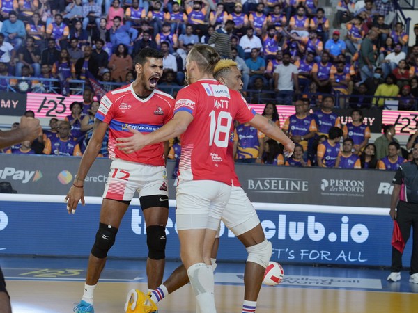 Calicut Heroes in action during Prime Volleyball League (Image: PVL)