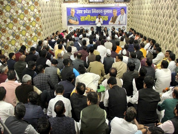 The meeting of AAP leaders in Lucknow (Photo/ANI)