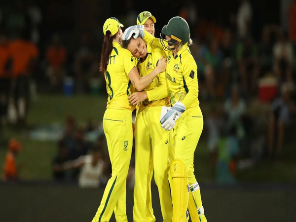 Australian team celebrating a wicket. (Photo- ICC)