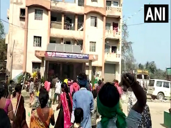 Visuals from the protest area (Photo/ANI)
