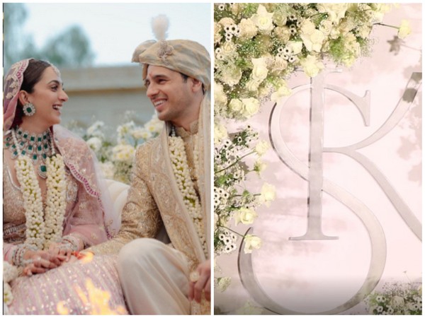 Sidharth Malhotra and Kiara Advani, Photo from the wedding venue(Image source: Instagram/ANI)