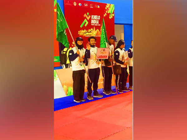 Ladakh contingent at Khelo India Youth Games 2022 (Image:MYAS/SAI media)