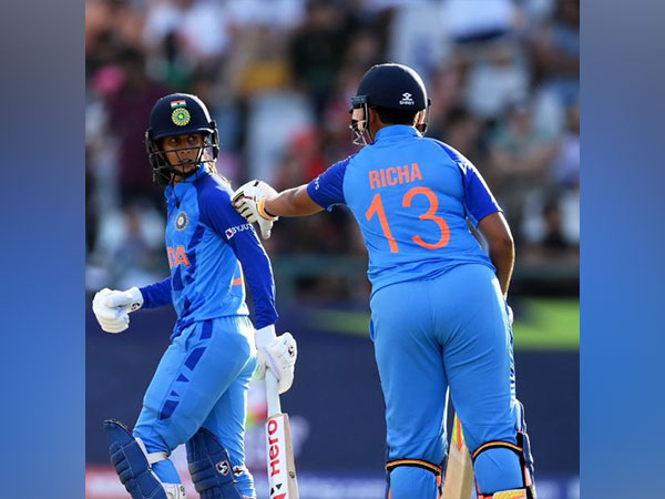 Richa Ghosh and Jemimah Rodrigues sealed the win for India (Photo: ICC/Twitter)