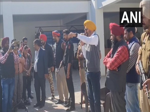 Sidhu Moosewala's father Balkaur Singh (Photo/ANI)