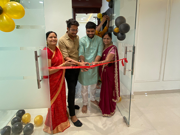 Shubham & Lavish, Directors of the company, at the launch of the new office in Jaipur