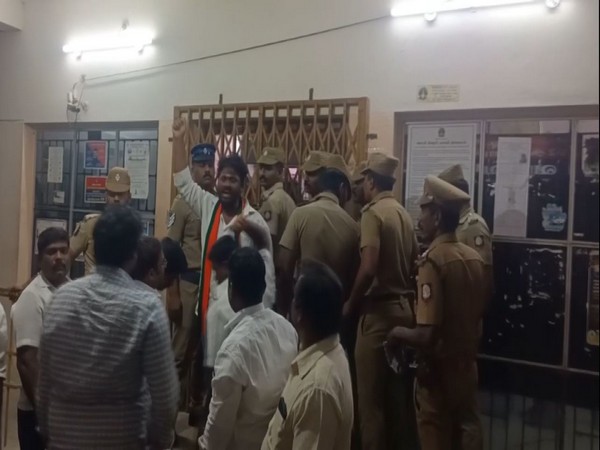 BJP protests against screening of the BBC documentary (Photo/ANI)