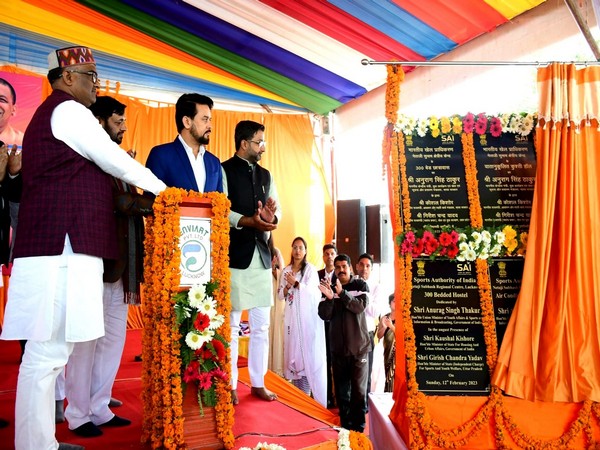 Sports Minister Anurag Thakur inaugurates 300-bedded hostel (Image: SAI media)