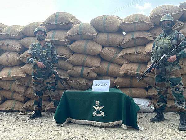 Assam Rifles recovers illegal areca nuts (Photo/ANI)