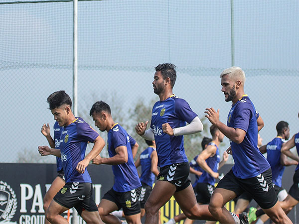Hyderabad FC players in practice session. (Photo- ISL)