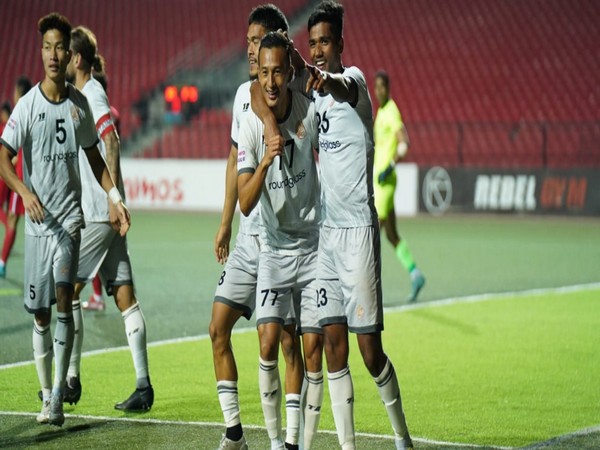 Roundglass Punjab team celebrating. (Photo- I League)