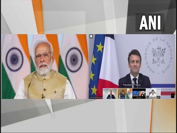 PM Narendra Modi, French President Emmanuel Macron attend launch of Air India-Airbus deal