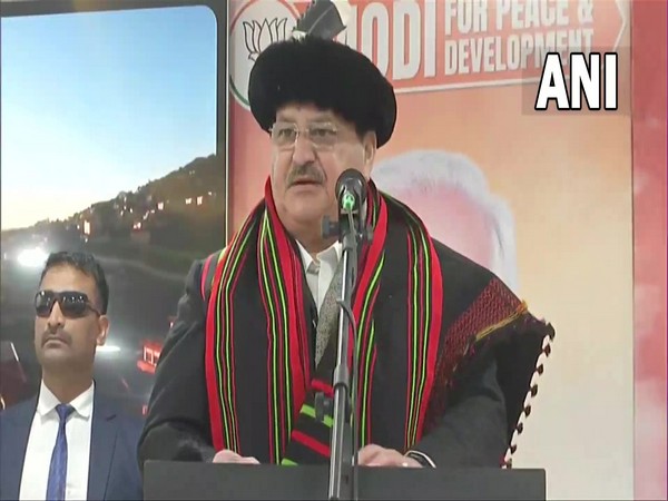 BJP chief JP Nadda in Kohima (Photo/ANI)