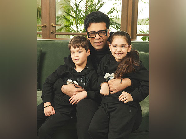 Karan Johar with kids Yash and Roohi (Image source: Instagram)