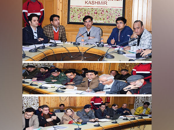 High-level meeting by Kashmir Divisional Commissioner in Srinagar (Photo/ANI)