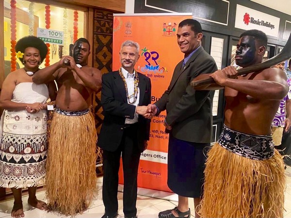 External Affairs Minister S Jaishankar, Fiji Education Minister Aseri Radrodro (Image: Twitter/@DrSJaishankar)