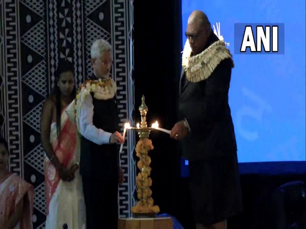 EAM S Jaishankar inaugurates the 12th Vishwa Hindi Sammelan with Fiji's President Ratu Wiliame Maivalili Katonivere.