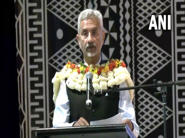 External Affairs Minister S Jaishankar delivering his remarks at the 12th Vishwa Hindi Sammelan in Fiji.