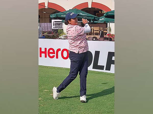 Amandeep Drall in action during third leg of Women's Pro Golf Tour (Image: WPGT)
