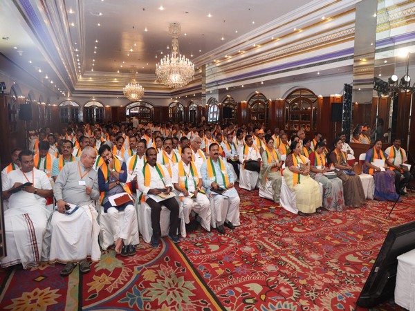 BJP committee meeting with election in-charges ahead of karnataka polls scheduled later the year (Photo credit: BS Yeddyurappa's twitter)