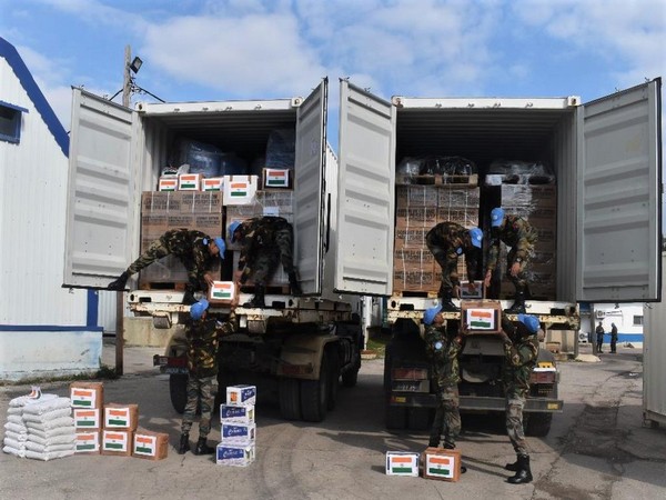 Indian Army team delivers relief material to Aleppo, Syria (Source: Twitter/@adgpi)