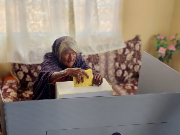 A 87-year-old woman cast her vote in Meghalaya